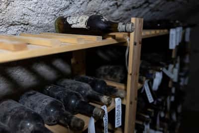 Image for Czech castle's cache of precious wine goes on display in new-old bottles