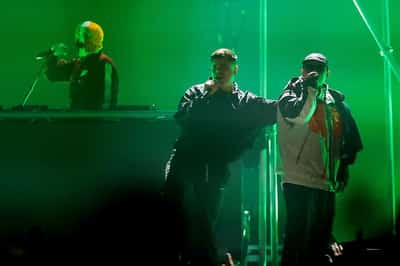 Image for Irish hip-hop trio Kneecap lead anti-Keir Starmer chant at Glastonbury