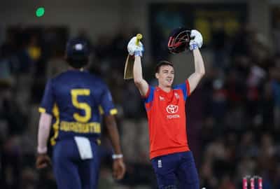 Image for Cricket-Brook hits lightning century as England crush Sri Lanka by 119 runs in opening T20