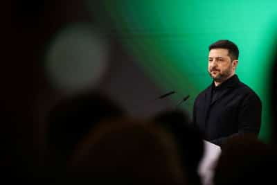 Image for Ukraine's Zelenskiy arrives in Jordan for next leg of Gulf tour
