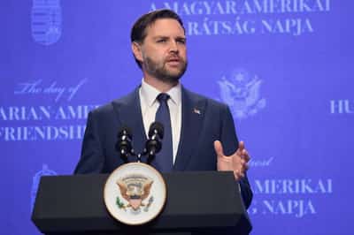 Image for US hits military targets on Iran's Kharg Island, Vance says no change to strategy