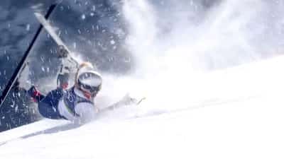 Image for Olympics-Alpine skiing-Vonn's crash and scream change face of the day in Cortina
