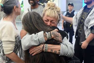 Image for Australian activists return after Gaza flotilla incident, allege Israeli abuse
