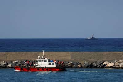 Image for Deep-sea team aids search for missing in Cyprus ferry disaster
