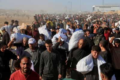 Image for US blames Hamas for attack that hurt two US aid workers in Gaza