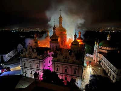 Image for Russia calls Ukrainian allegation its forces struck Kyiv monastery a 'crude fake'