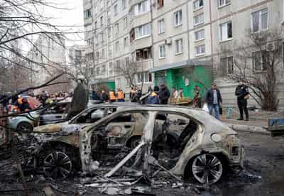 Image for Russian attacks kill two in Ukraine's Kharkiv, damage infrastructure on the Danube