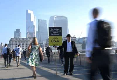 Image for London&#8217;s financial workers flock back to office in hot commuter crush