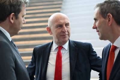Image for Asked on bank tax, UK's Healey stresses sector's broader contribution