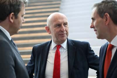 Image for Asked on bank tax, UK's Healey stresses sector's broader contribution