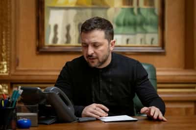 Image for On third anniversary of Russia's invasion Zelenskiy says he is proud of 'absolute heroism' of Ukrainians