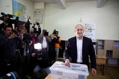 Image for Bulgaria's former President Radev wins parliamentary election, official partial results show