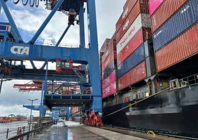 Image for German exports rise more than expected in February