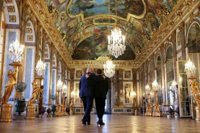 Image for France's Macron hosts Trump at Versailles Palace