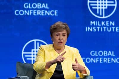 Image for IMF's Georgieva says global economy weathering energy shock, sees fiscal concerns