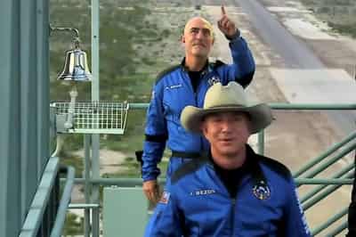 Image for Jeff Bezos, world&#8217;s richest man, carries out inaugural space voyage