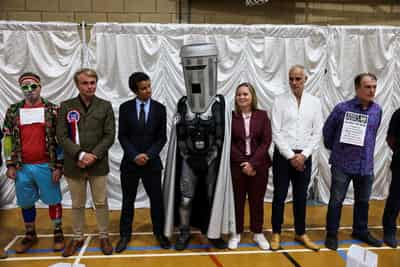 Image for Count Binface becomes Britain's most successful comedy candidate