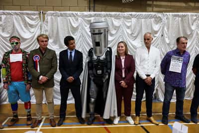Image for Count Binface becomes Britain's most successful comedy candidate