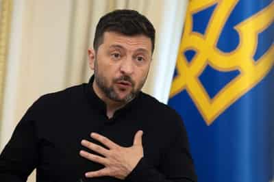 Image for Zelenskiy says Ukraine halts Russian troop advance in Sumy region