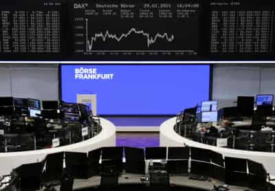 Image for European shares flat after U.S. jobs data; pound weighs on FTSE 100