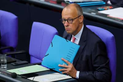 Image for Merz wins respite in German municipal polls but tougher tests to come