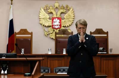 Image for Leader of Russia's sidelined anti-war party says he will not be silenced