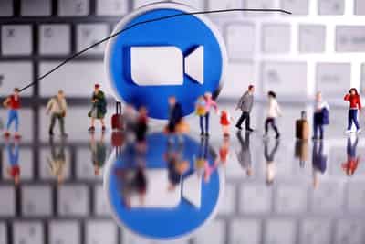 Image for Zoom shares down 90% from peak as pandemic boom fades