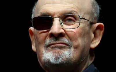 Image for Fight for freedom of speech, Salman Rushdie urges as he's honoured in London