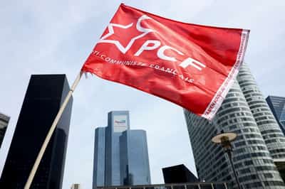 Image for Activists protest French state's surprise major stake in TotalEnergies outside AGM