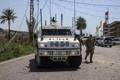 Image for French soldier killed in attack on UN mission in southern Lebanon, officials say