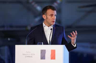 Image for France will send two warships to Red Sea, Macron says