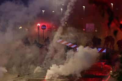 Image for Clashes at pro-Palestinian march against Italy v Israel World Cup qualifier