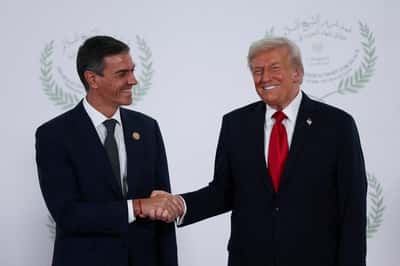 Image for Soccer-Spain's Sanchez to attend World Cup final alongside Trump amid tensions