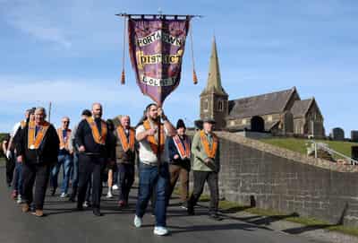 Image for Talks over blocked Orange Order march in Northern Ireland end without compromise