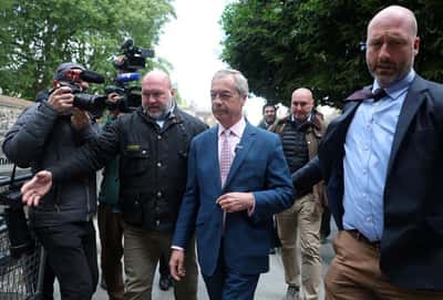 Image for UK parliamentary watchdog to investigate Nigel Farage over $7 million gift, BBC says
