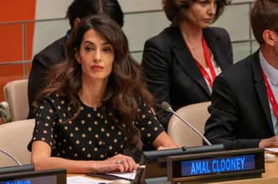 Image for At U.N., Amal Clooney pushes for Ukraine war crimes justice