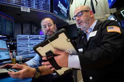 Image for Trading Day: US stocks gain, dollar dips on hopes for Iran war negotiations