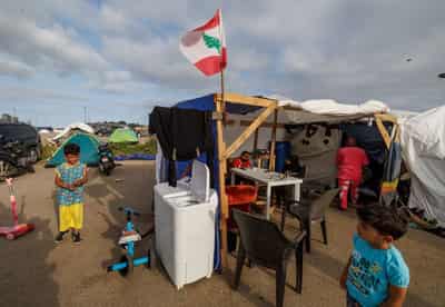 Image for As war nears two months, displaced Lebanese family sinks into despair