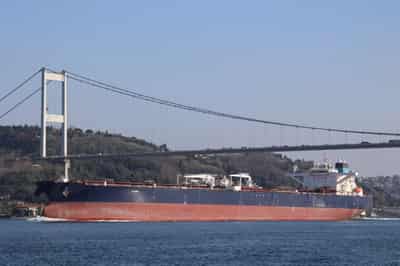 Image for Tanker carrying Russian oil hit by drone in Black Sea near Turkey