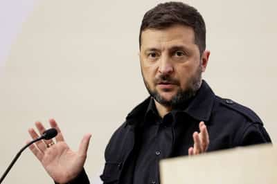 Image for Zelenskiy says he discussed frozen Russian assets with ECB President Lagarde