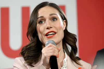 Image for Finnish centre-right eyes coalition talks as defeated Marin considers future