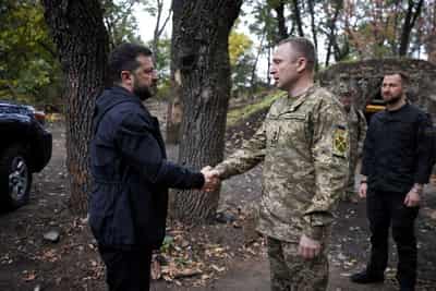 Image for Zelenskiy says he visits military command post near Ukraine's eastern frontline