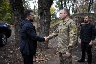 Image for Zelenskiy says he visits military command post near Ukraine's eastern frontline