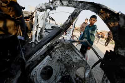 Image for Israeli strike kills three people in Gaza as Iran war strains truce