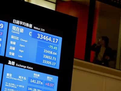 Image for Wall St dips, dollar, US yields rise on rate outlook jitters