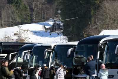 Image for Rescue underway at Swiss ski resort as ski lift cabin crashes down mountain