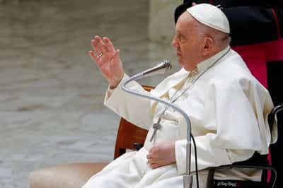 Image for Pope had a good night, got up and had breakfast, Vatican says