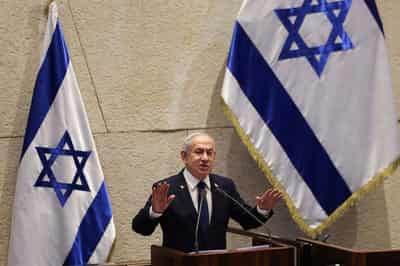 Image for Netanyahu faces far-right backlash after US-backed statement on Palestinian state