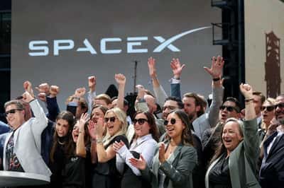 Image for SpaceX slides as AI spending worries overshadow early returns