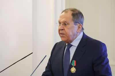 Image for Russia will continue to target sites used by Ukraine's military, Lavrov says